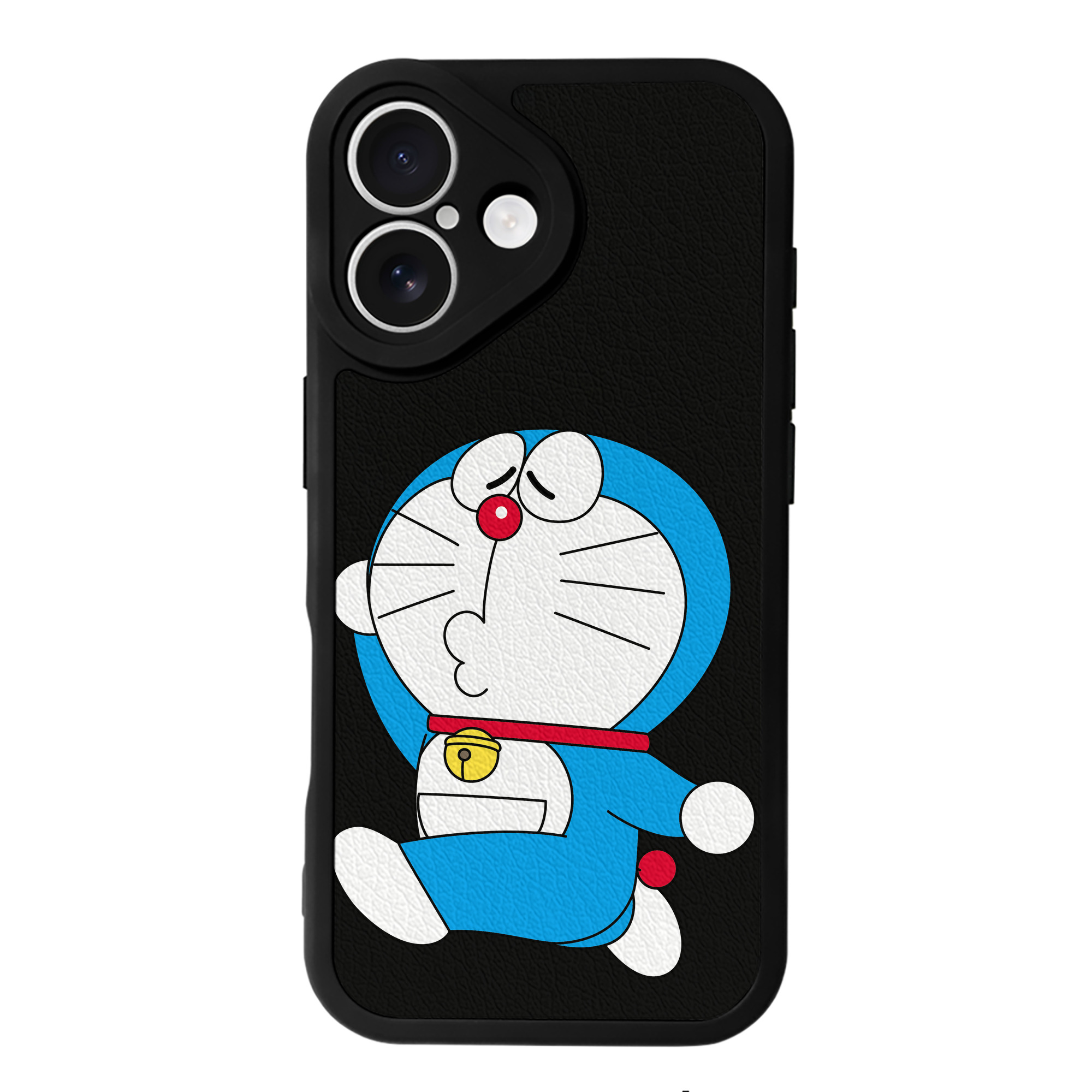 （画像用） ドラえもん Doraemon 【iPhone 16シリーズ対応】シリコンスマホケース（レザー調） 材質：シリコン